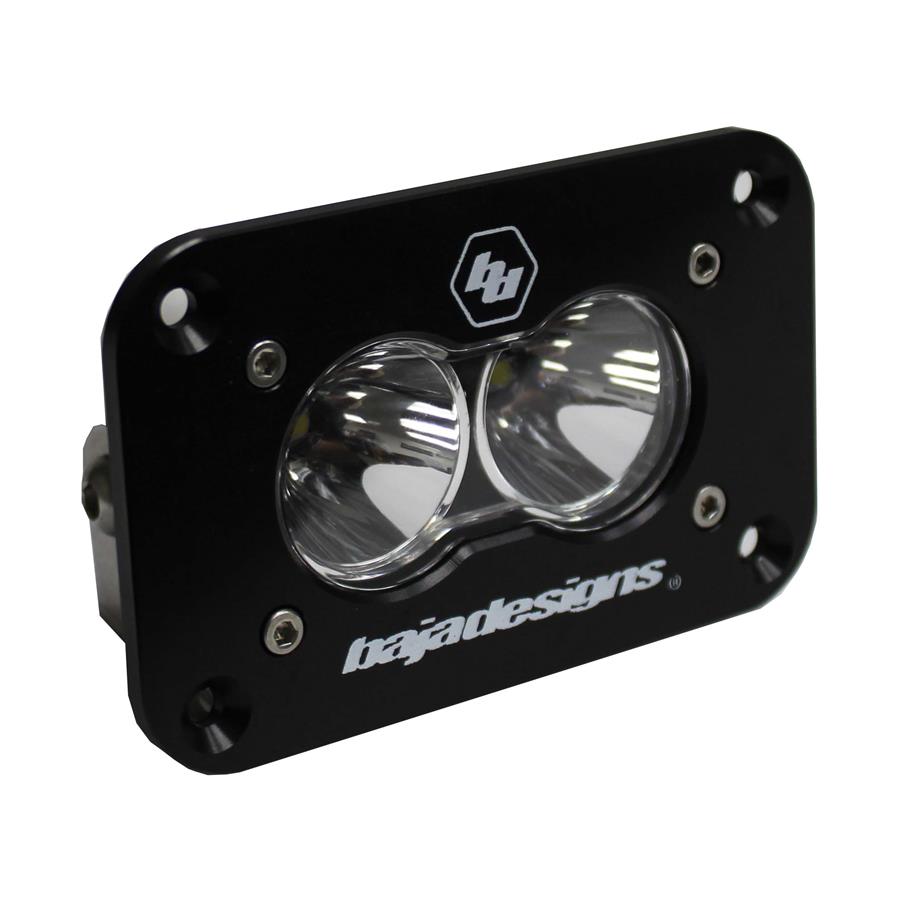 Baja Designs S2 Sport Black Flush Mount LED Auxiliary Light Pod