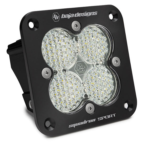 Baja Designs Squadron Sport Black Flush Mount LED Auxiliary Light Pod