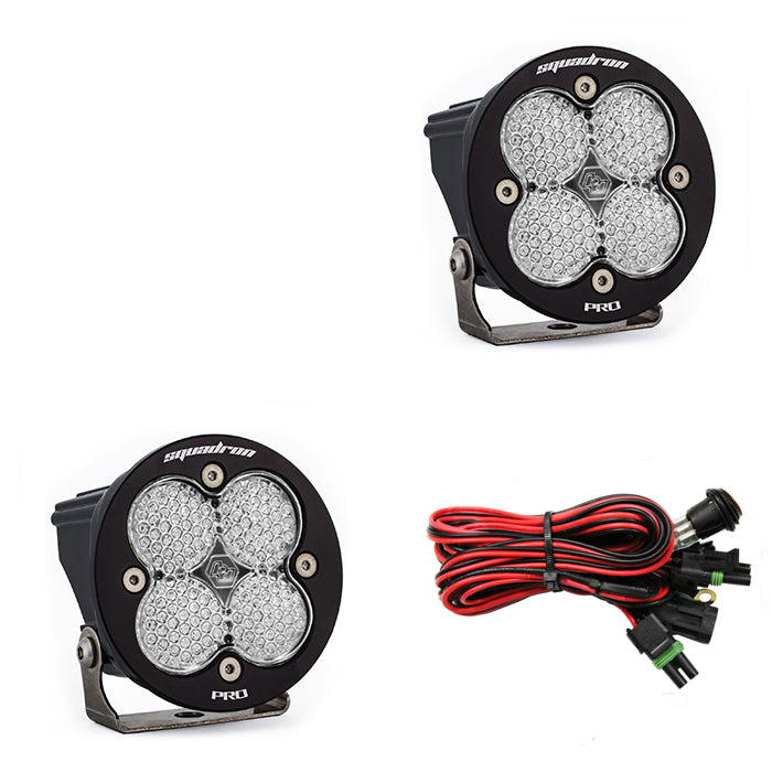 Baja Designs Squadron-R Pro Black LED Auxiliary Light Pod Pair