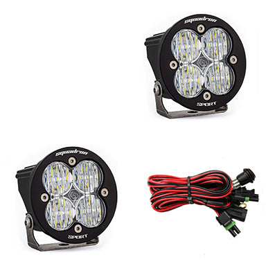 Baja Designs Squadron-R Sport Black LED Auxiliary Light Pod Pair