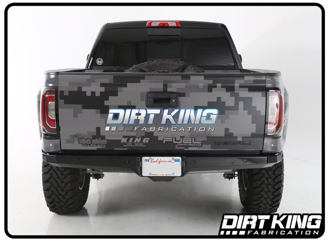 Dirt King Plate Rear Bumper 2007-2018 Silverado / Sierra 1500