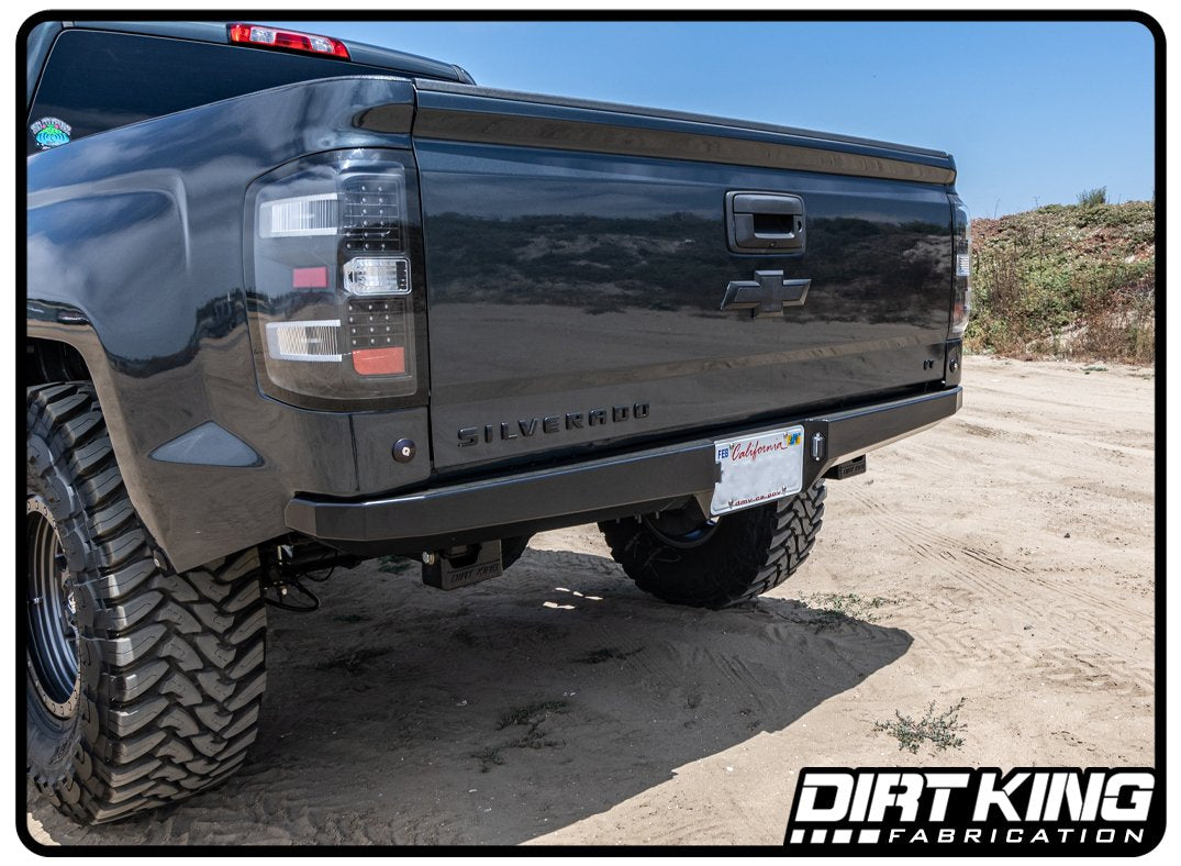 Dirt King Plate Rear Bumper 2007-2018 Silverado / Sierra 1500