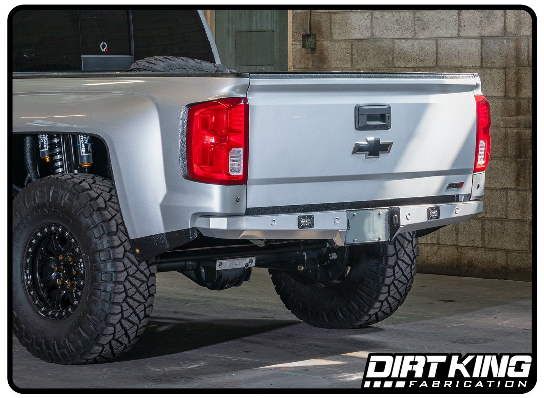 Dirt King Plate Rear Bumper 2007-2018 Silverado / Sierra 1500