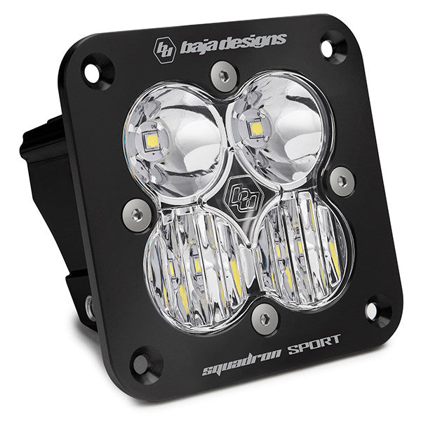 Baja Designs Squadron Sport Black Flush Mount LED Auxiliary Light Pod