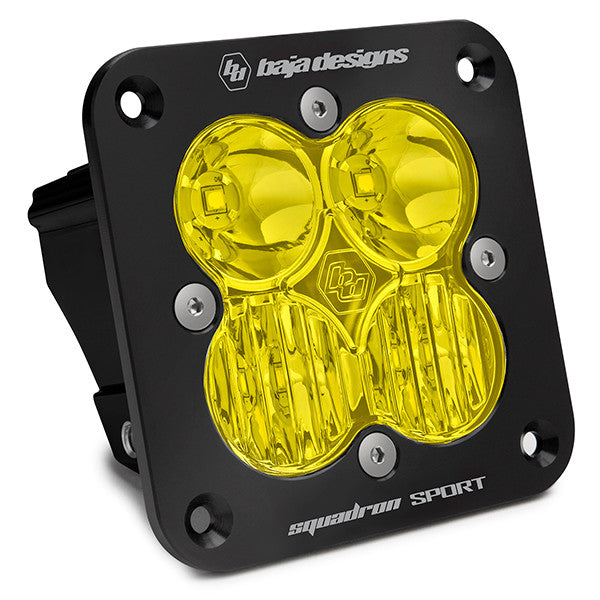 Baja Designs Squadron Sport Black Flush Mount LED Auxiliary Light Pod