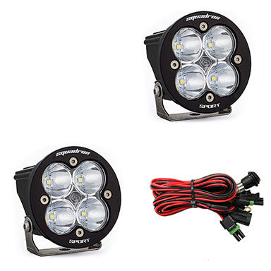 Baja Designs Squadron-R Sport Black LED Auxiliary Light Pod Pair
