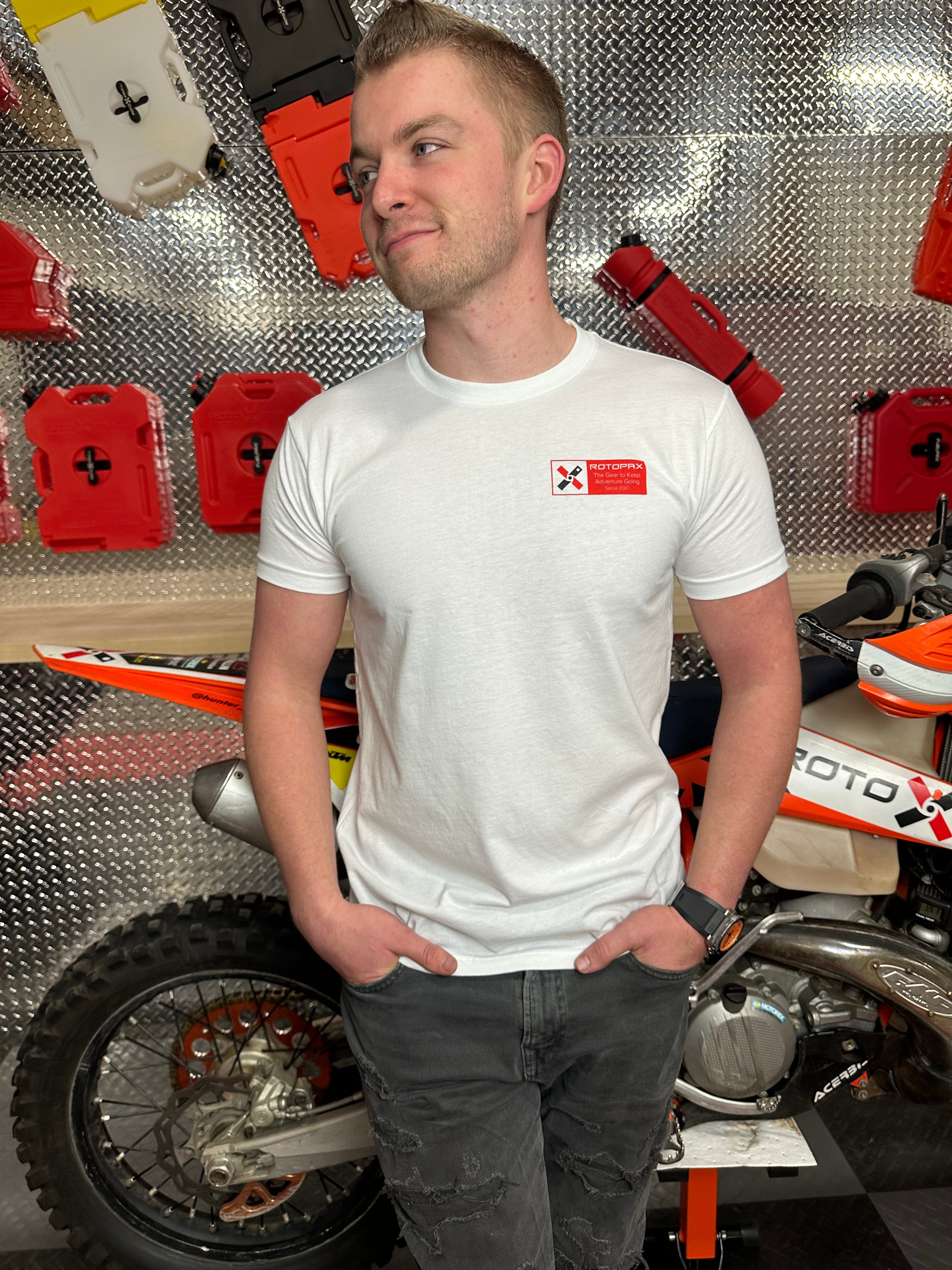 White Keep Adventure Going Shirt