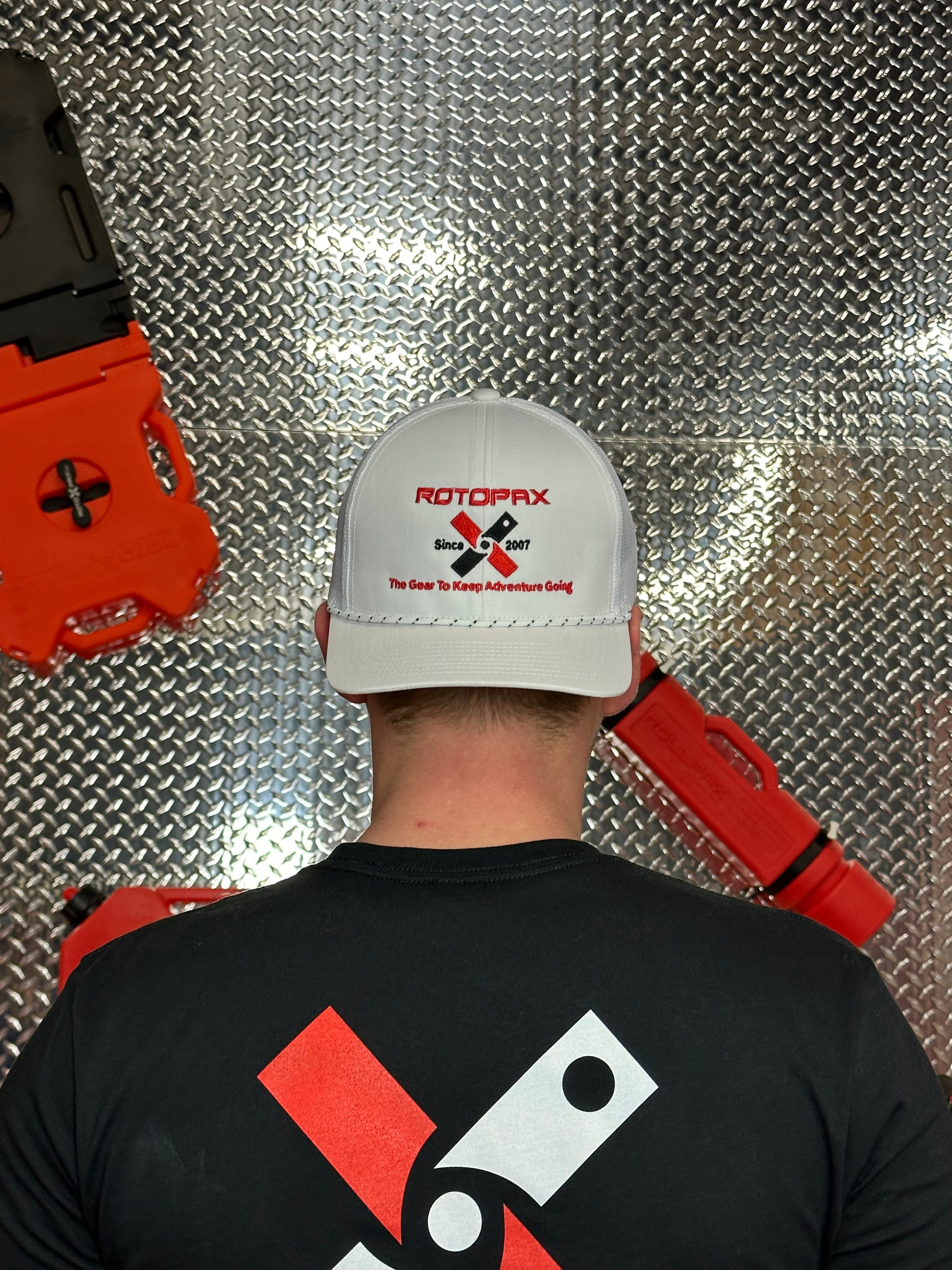 White Keep Adventure Going Hat