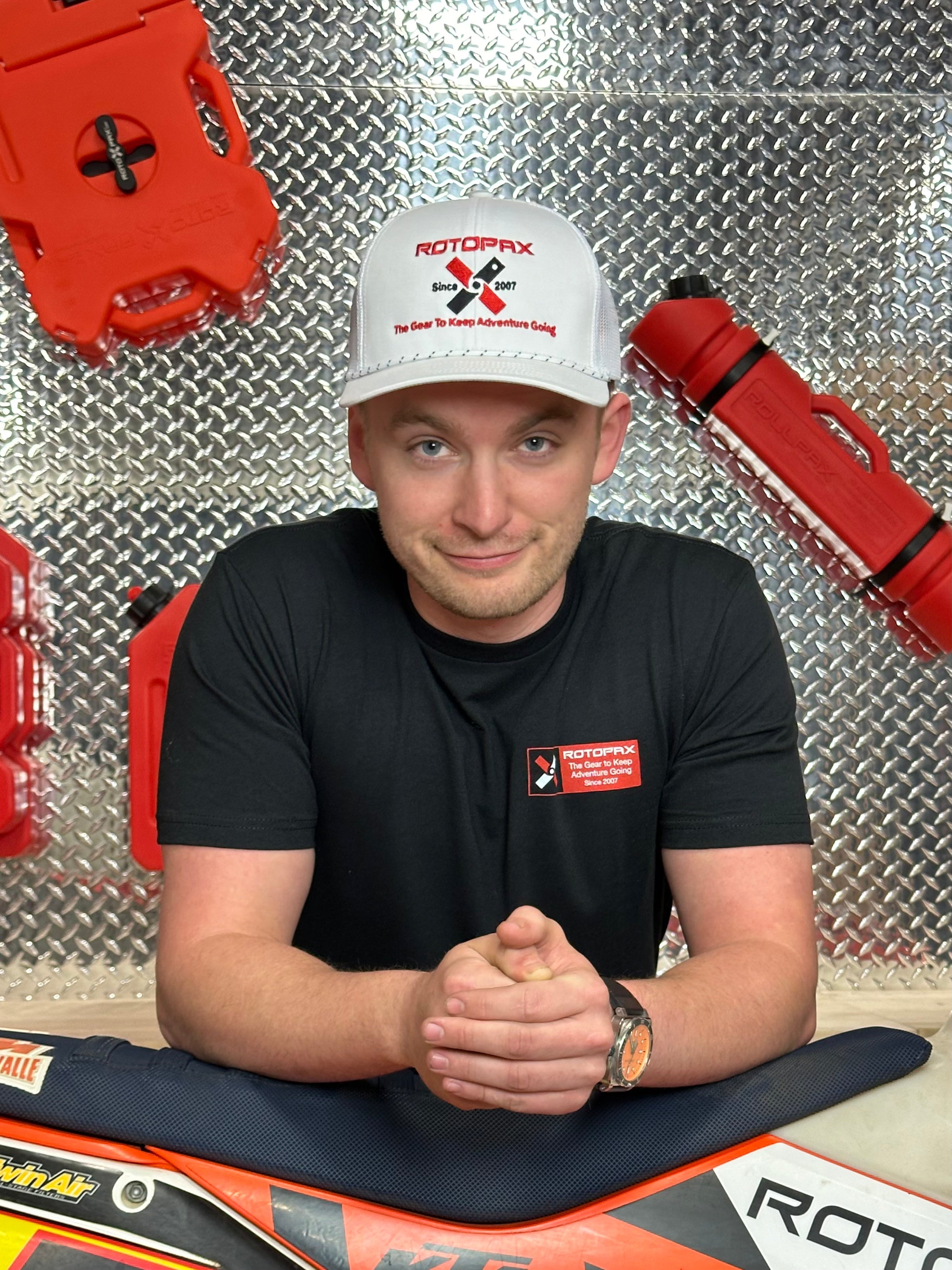 White Keep Adventure Going Hat